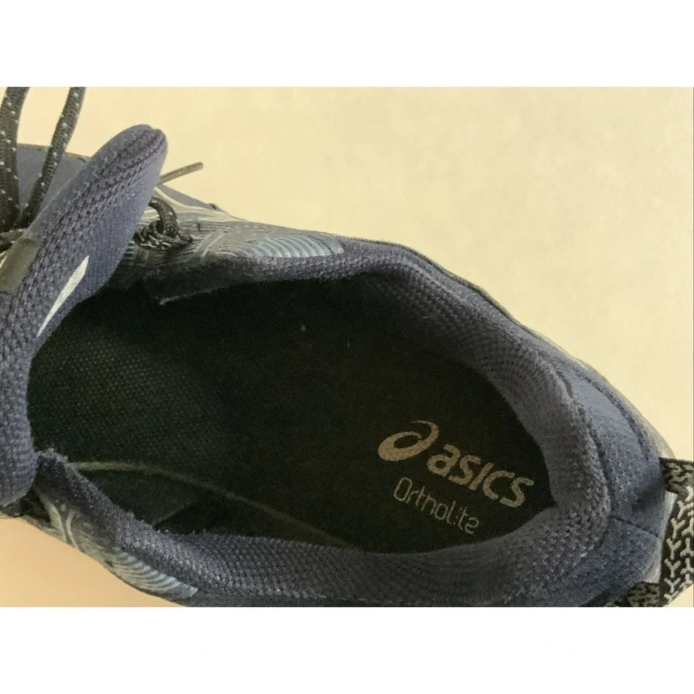 Blue men's ASIC running shoe size 13
